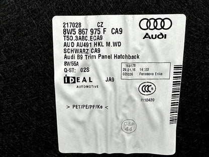 16-19 AUDI A4 B9 SALOON GENUINE BOOTLID TAILGATE TRIM PANEL 8W5867975