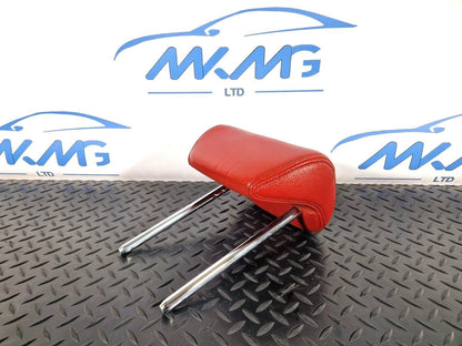 12-18 BMW 4 SERIES F36 LCI REAR LEFT/RIGHT SIDE SEAT RED LEATHER HEADREST