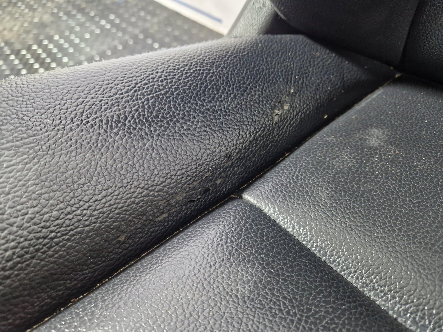 MERCEDES B CLASS W246 FRONT RIGHT O/S DRIVER SIDE BLACK LEATHER SEAT