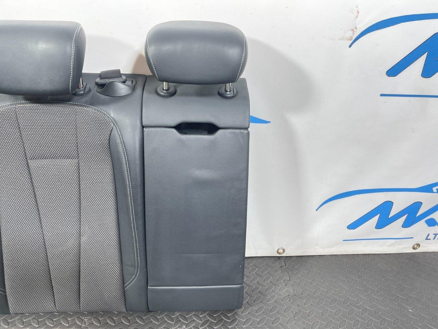 16-19 AUDI A4 B9 S-LINE REAR RIGHT DRIVER SIDE HALF LEATHER BACKREST SEAT BLACK