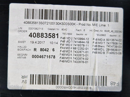 16-22 BMW X1 F48 REAR DRIVER RIGHT DOOR CARD PANEL