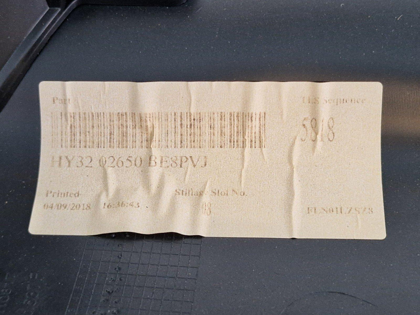 17-ON LAND ROVER DISCOVERY L462 REAR RIGHT C PILLAR LOCK TRIM COVER HY3202650