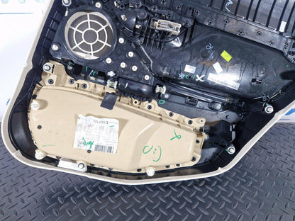 11-18 BMW 6 SERIES F06 CREAM REAR LEFT PASENGER SIDE LEATHER DOOR CARD