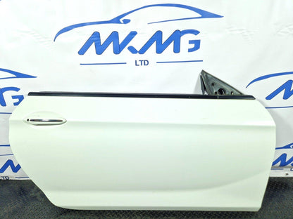 11-18 BMW 6 SERIES F13 COUPE RIGHT DRIVER O/S COMPLETE DOOR IN WHITE 300