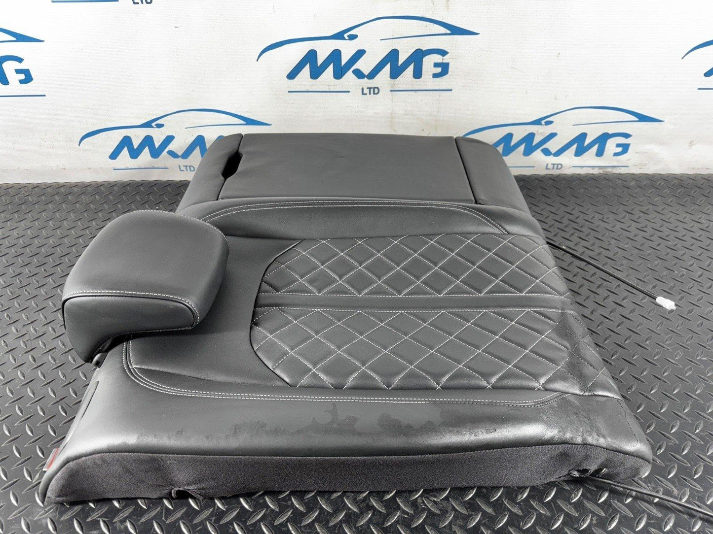 AUDI S5 F5 COUPE REAR RIGHT O/S BLACK LEATHER COMFORT SEAT BACKREST (DAMAGED)