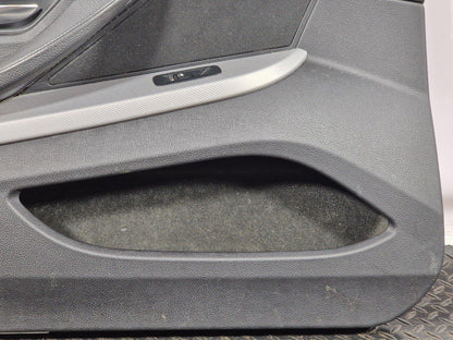 11-18 BMW 6 SERIES F13 COUPE GENUINE LEFT N/S BLACK LEATHER DOOR CARD PANEL