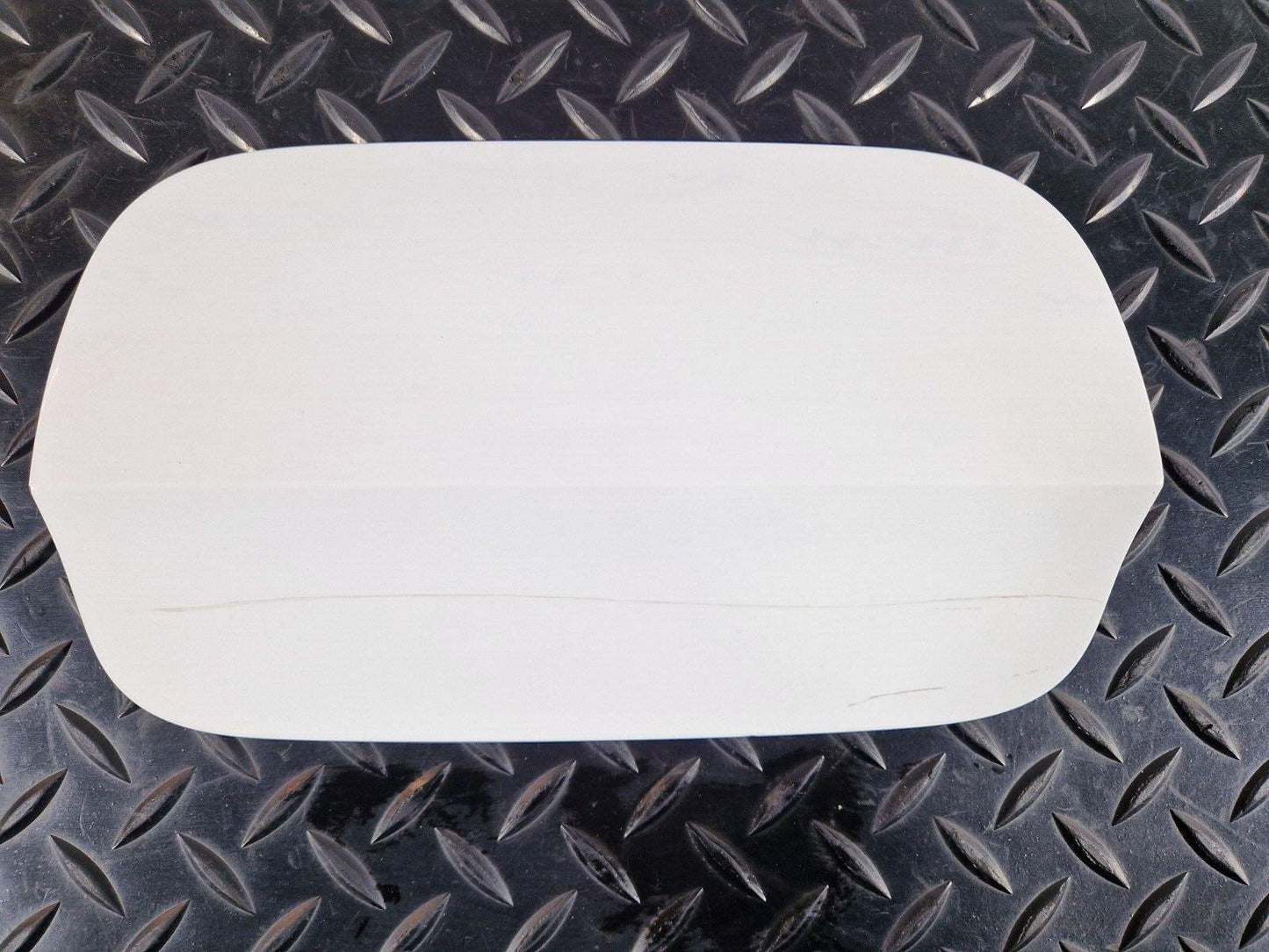 16-23 AUDI S5 COUPE GENUINE REAR FUEL DOOR COVER TRIM IBIS WHITE LY9C 8W6809907
