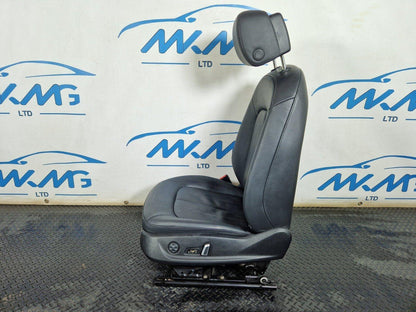 15-18 AUDI A7 4G FRONT LEFT N/S PASSENGER BLACK LEATHER ELECTRIC MEMORY SEAT
