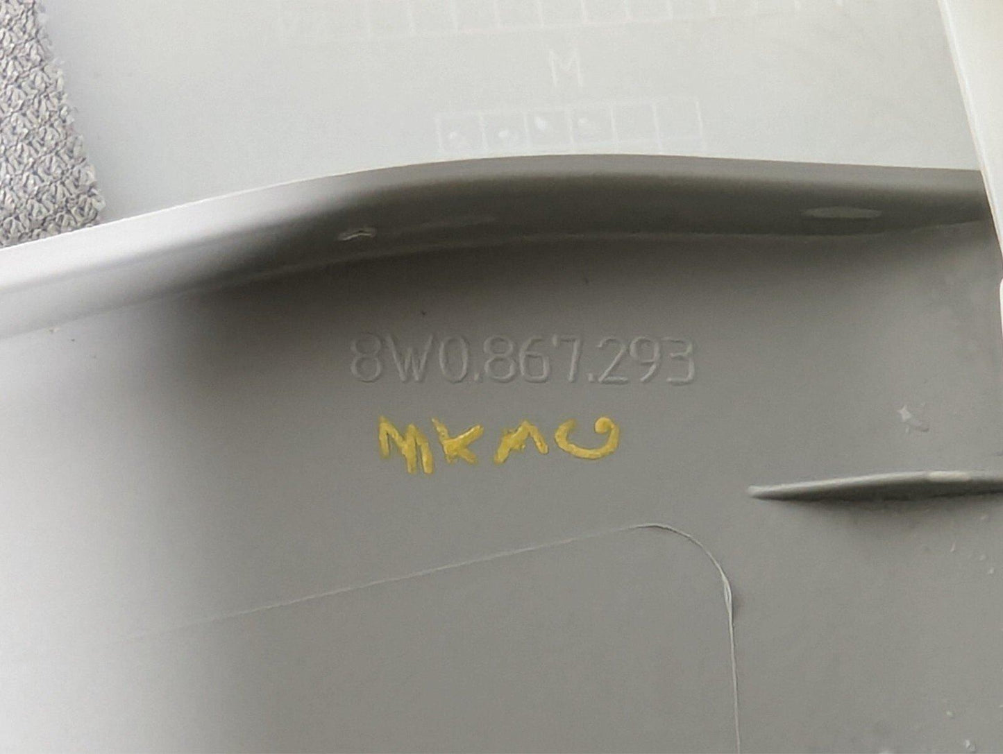 16-19 AUDI A4 B9 OEM LEFT PASSENGER SIDE B-PILLAR TRIM COVER 8W0867243E