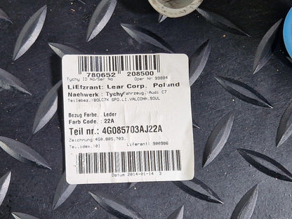 10-18 AUDI A7 4G S-LINE GENUINE REAR SEAT BOLSTER SIDE LEFT PASSENGER 4G085703A