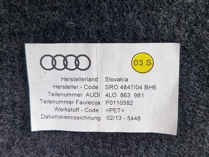 10-15 AUDI Q7 4L GENUINE OEM REAR LEFT SIDE DOOR CARD PANEL TRIM 4L0867305