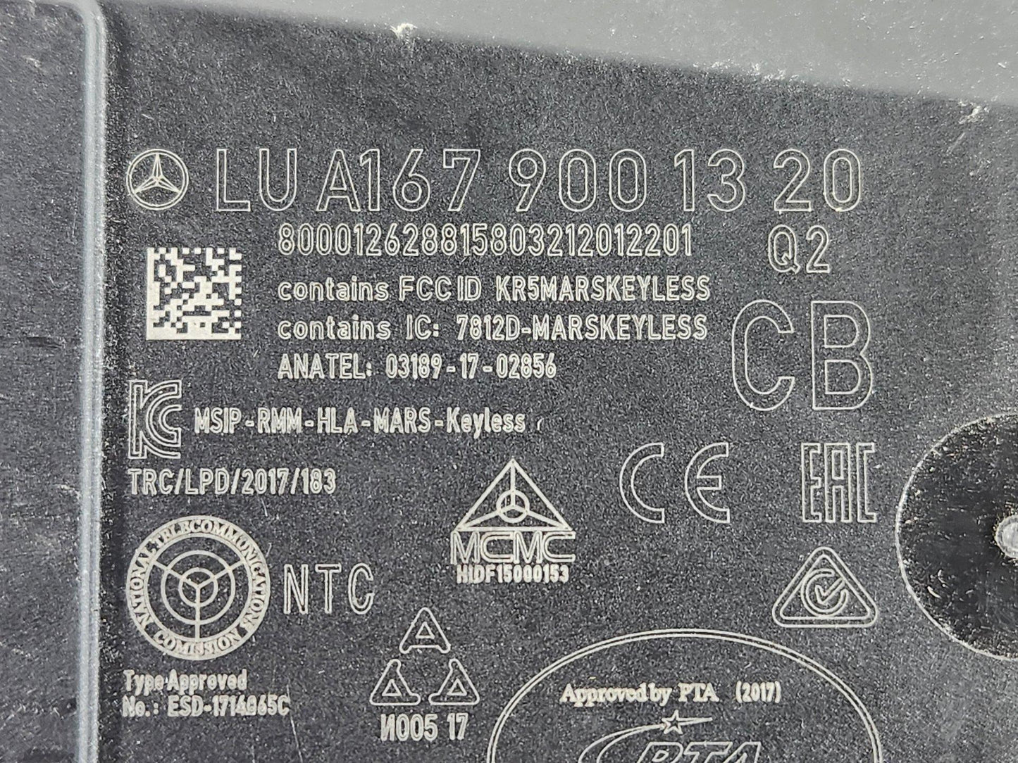 Mercedes-Benz A-Class W177 Genuine Keyless Control Module Unit A1679001320