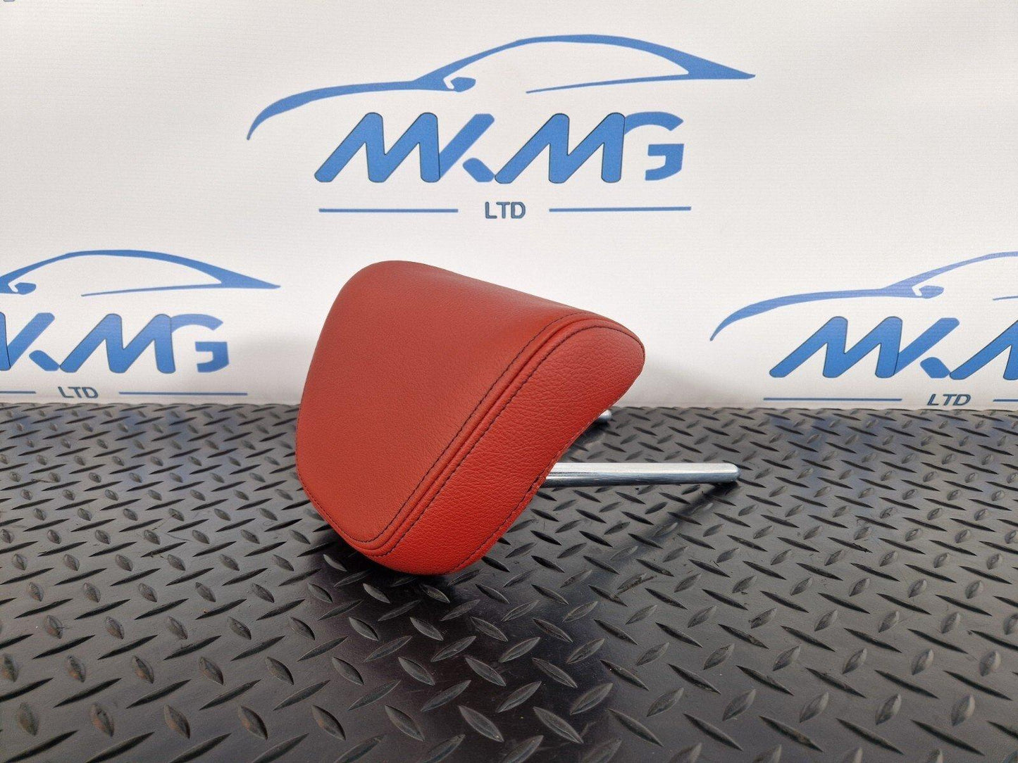 12-18 BMW 4 SERIES F36 LCI REAR LEFT/RIGHT SIDE SEAT RED LEATHER HEADREST