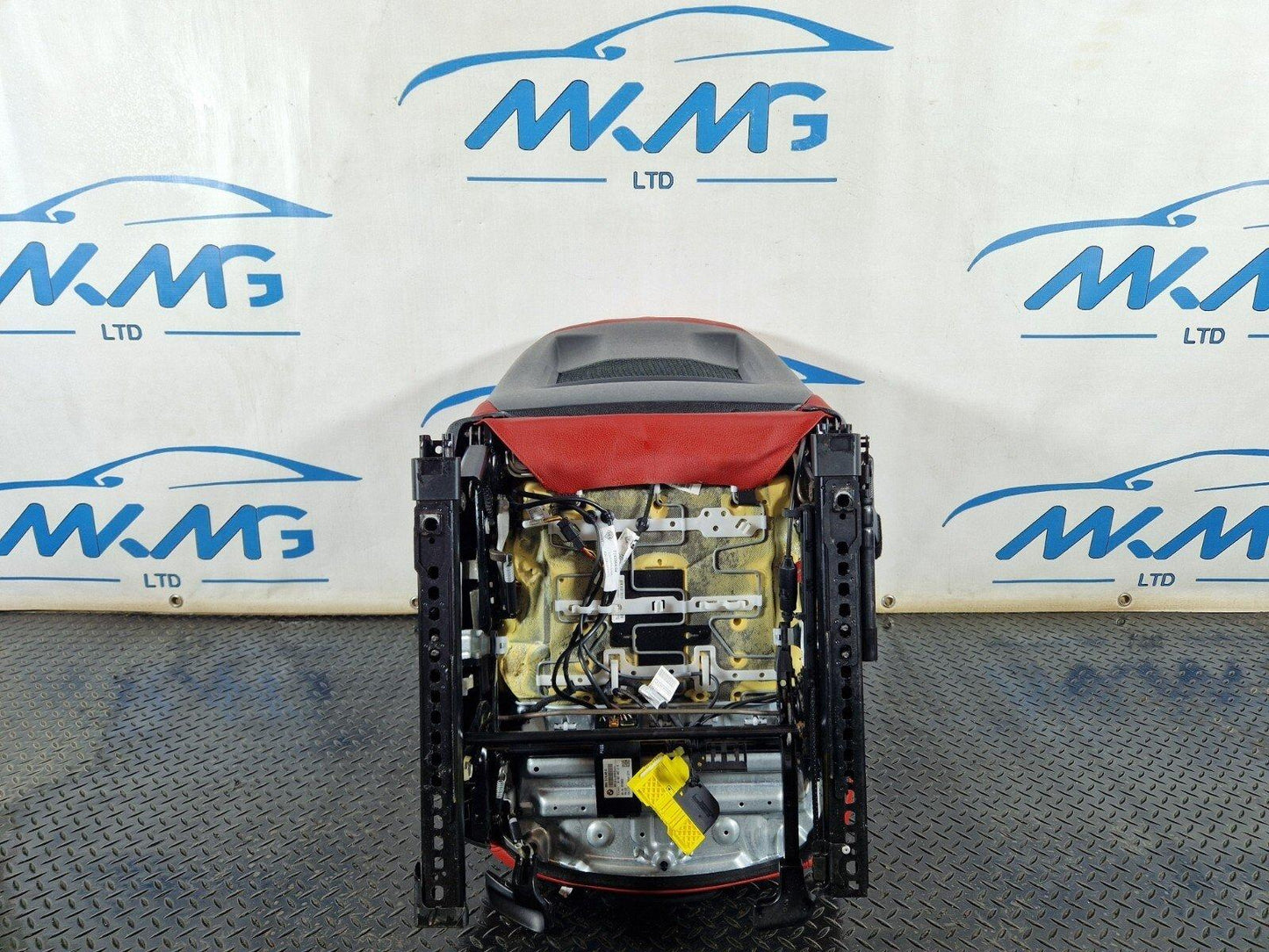 14-16 BMW 2 SERIES F22 GENUINE FRONT LEFT PASSENGER RED SEAT 7243564 9216468