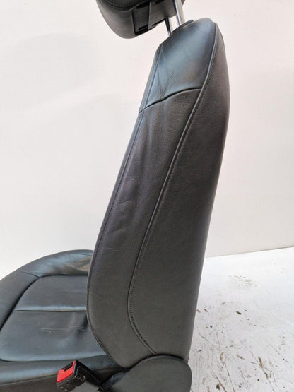 12-18 AUDI A6 C7 FRONT RIGHT DRIVER O/S BLACK LEATHER SEAT