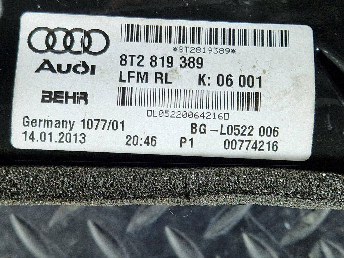 12-17 AUDI S5 CONVERTIBLE OEM HEATER BOX 8T2820005K 8T2819389
