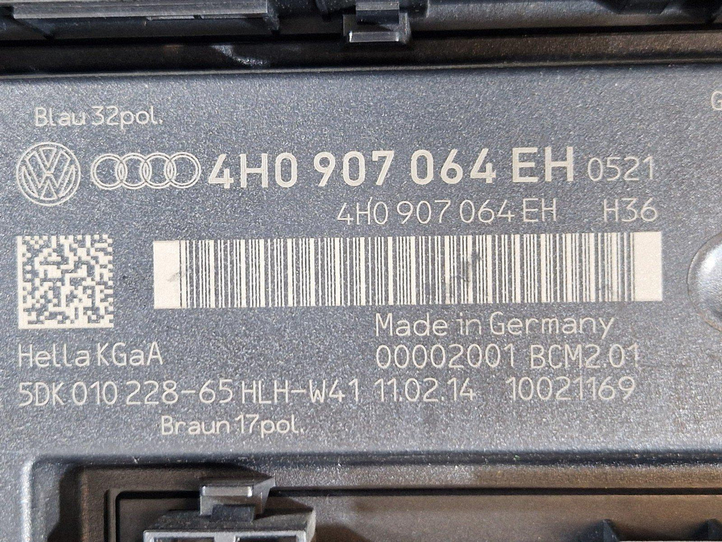 12-18 AUDI A6 C7 GENUINE BCM BODY CONTROL MODULE UNIT 4H0907064EH 4G0907368