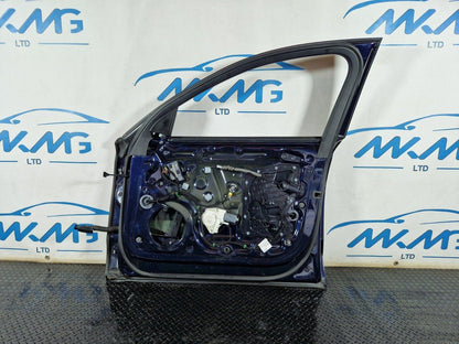 10-17 AUDI A8 4D GENUINE FRONT RIGTH O/S COMPLETE DOOR IN BLUE LZ5D