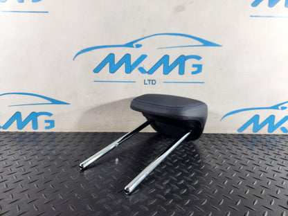 BMW 118i F40 Rear Seat Black Leather Headrest Blue Stiching