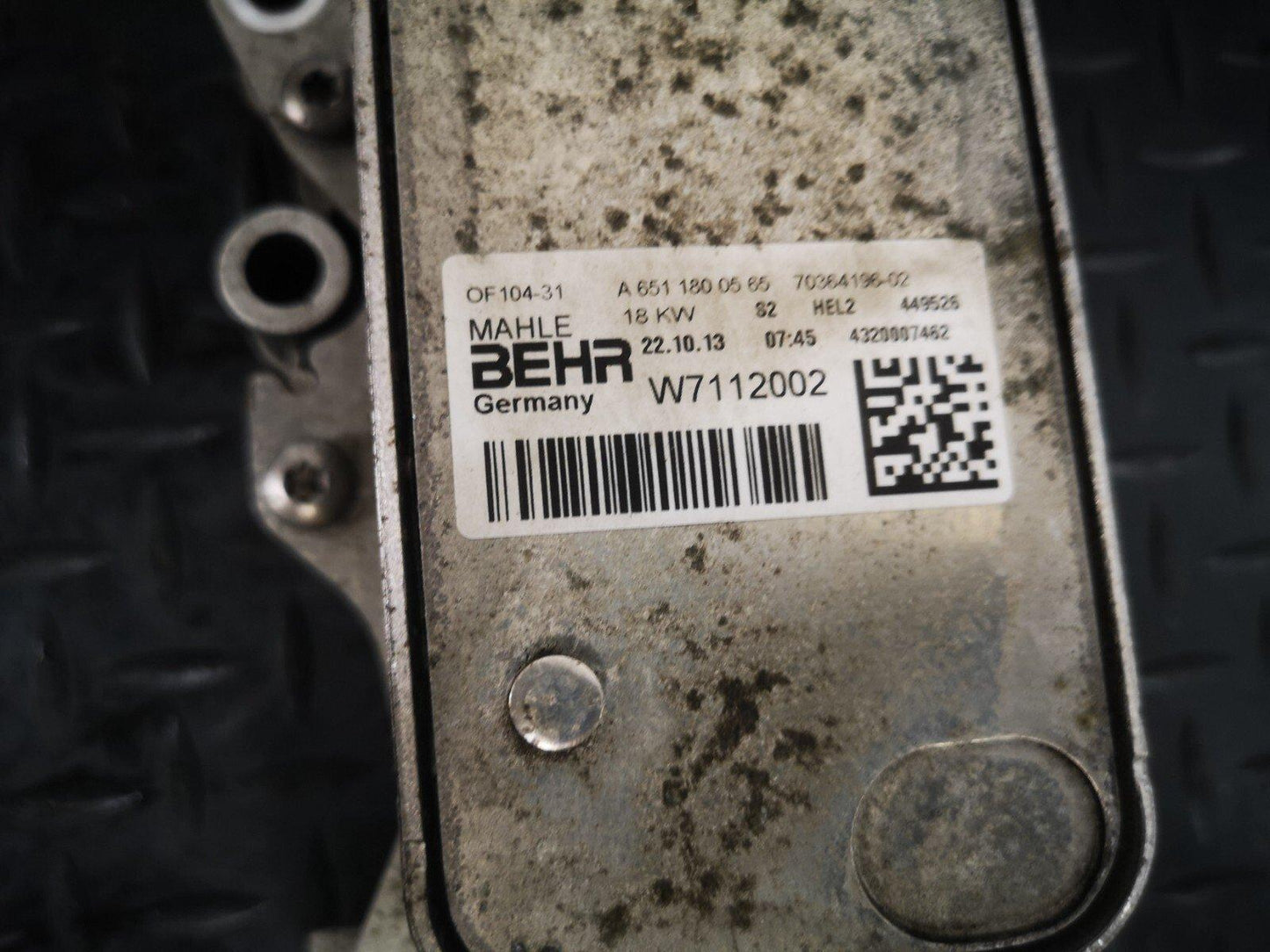 12-18 MERCEDES A B CLA-CLASS W176 W246 C117 GENUINE 1.8/2.1 CDI OM651 OIL COOLER