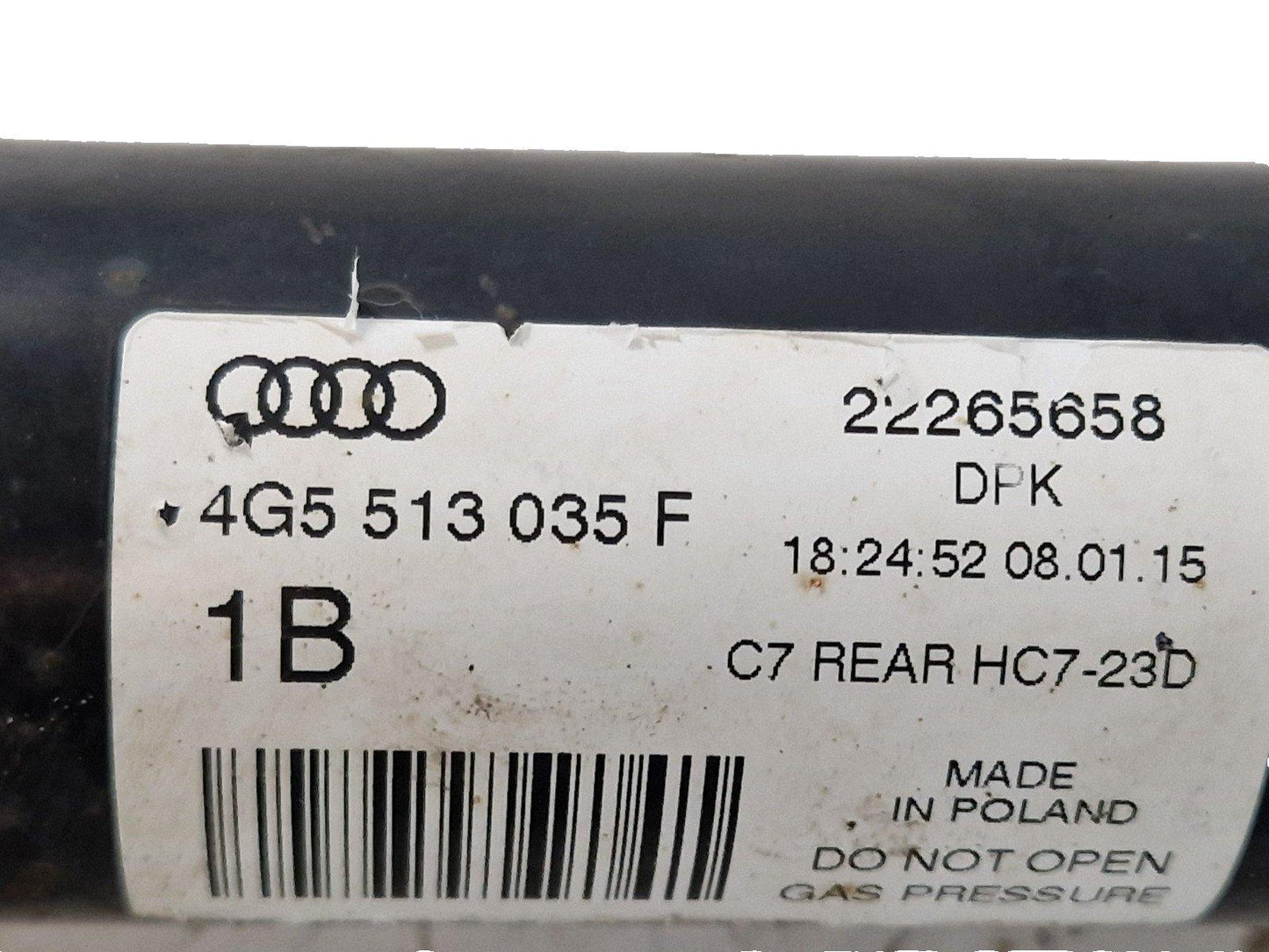 12-18 AUDI A6 C7 SALOON 2.0 TDI REAR PASSENGER SIDE SHOCK ABSORBER 4G5513035F