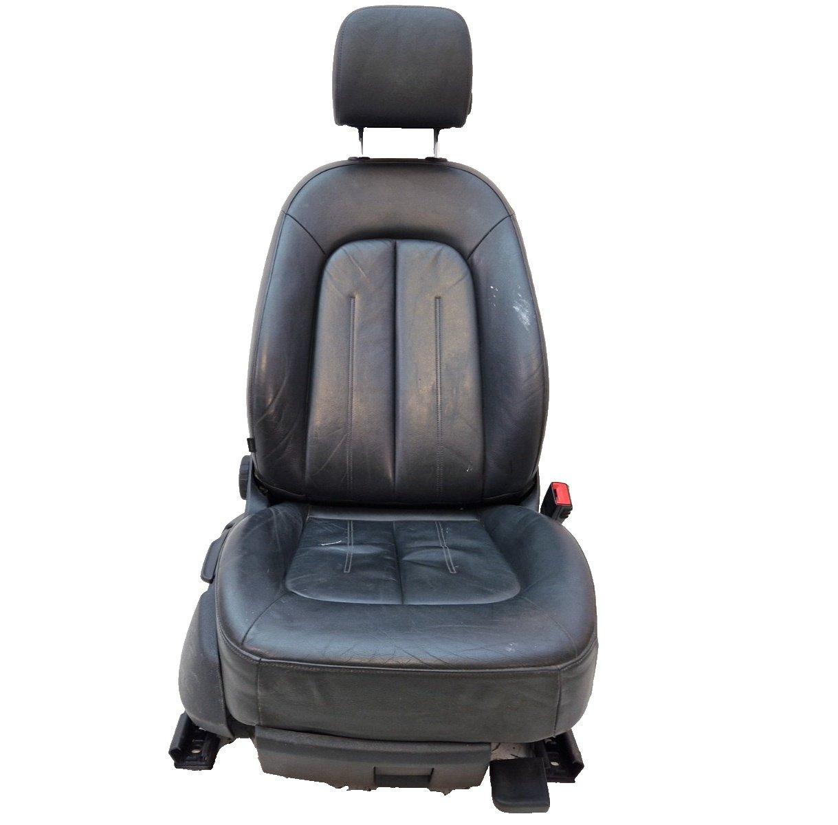 12-18 AUDI A6 C7 FRONT RIGHT DRIVER O/S BLACK LEATHER SEAT