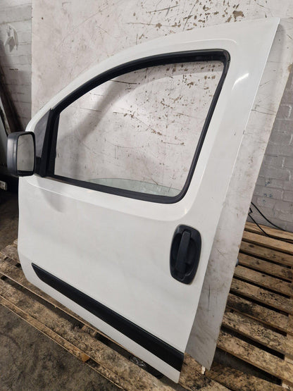 Peugeot Bipper Cargo Van Front Left N/S Passenger Complete Door in White EWP