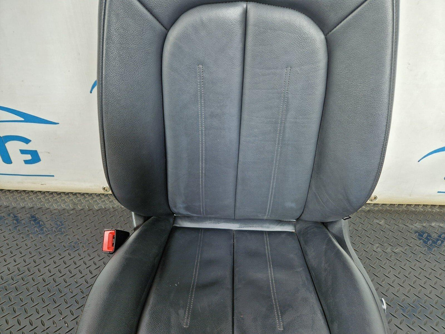 15-18 AUDI A7 4G FRONT LEFT N/S PASSENGER BLACK LEATHER ELECTRIC MEMORY SEAT
