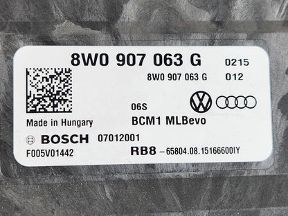 16-20 AUDI Q7 4M BODY COMFORT CONTROL UNIT MODULE 8W0907063G