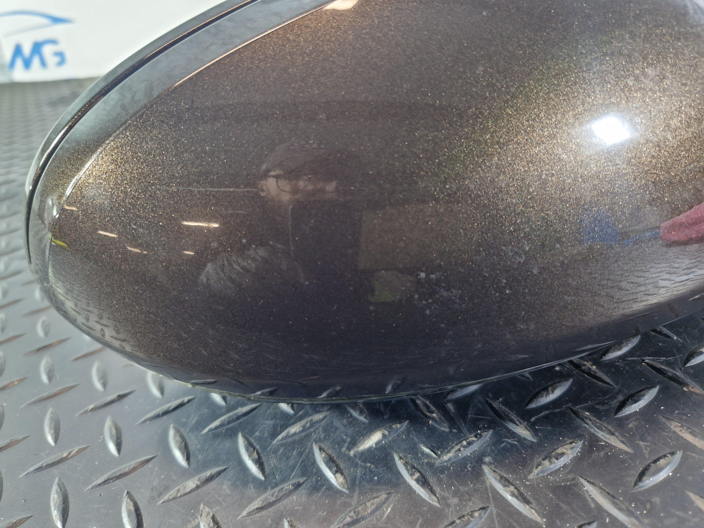 Audi A6 Allroad C7 front Right o/s Door wing Mirror manual fold (damaged)