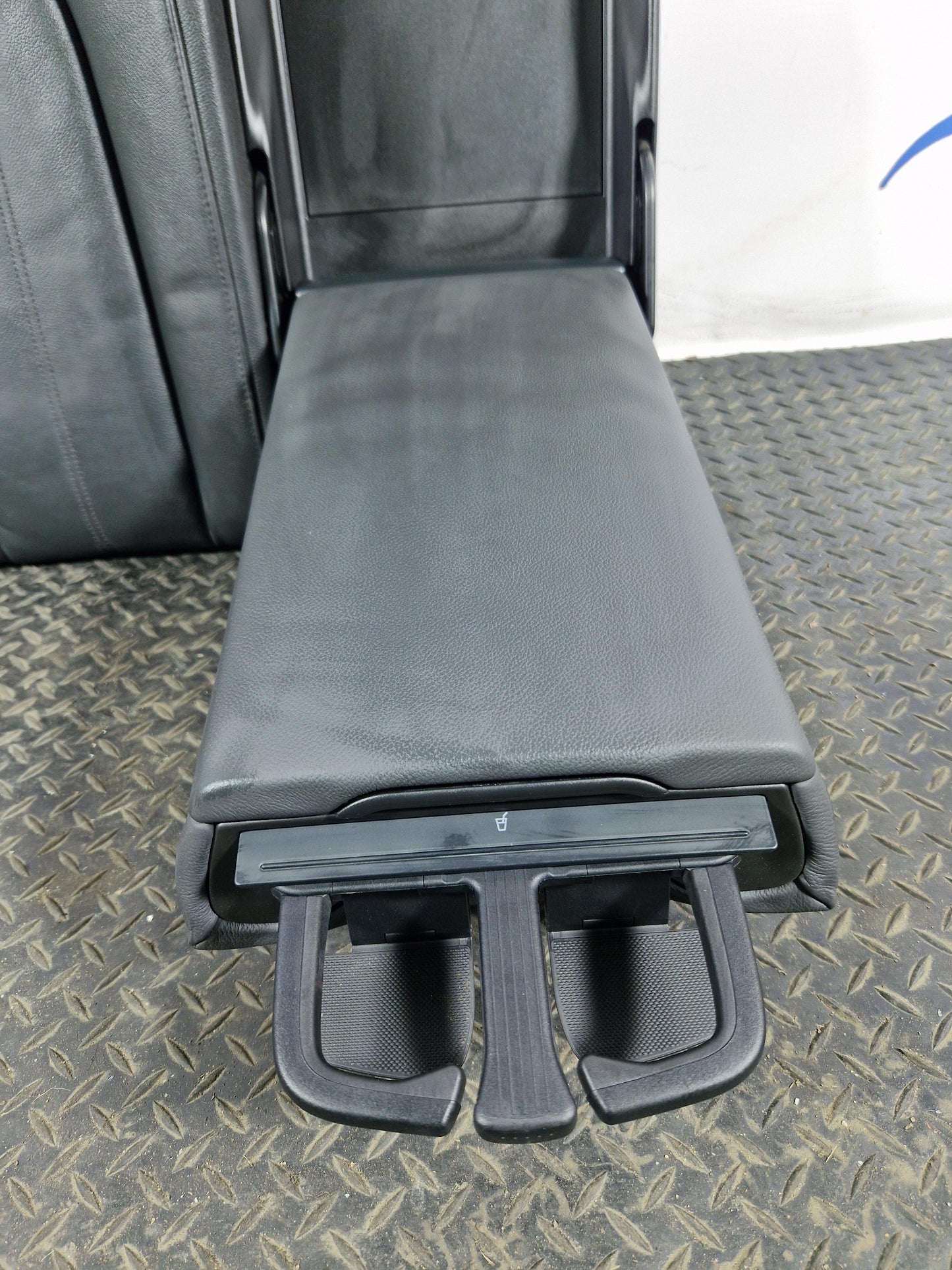 Audi A6 C7 Allroad Genuine Rear Right O/S Black Leather Seat Backrest