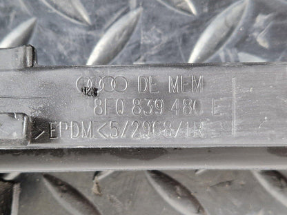 12-17 AUDI S5 CONVERTIBLE REAR RIGHT INNER WINDOW RUBBER SEAL 8F0839480E
