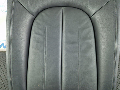 12-18 AUDI A6 C7 AVANT REAR LEFT N/S/R BLACK LEATHER BACKREST SEAT