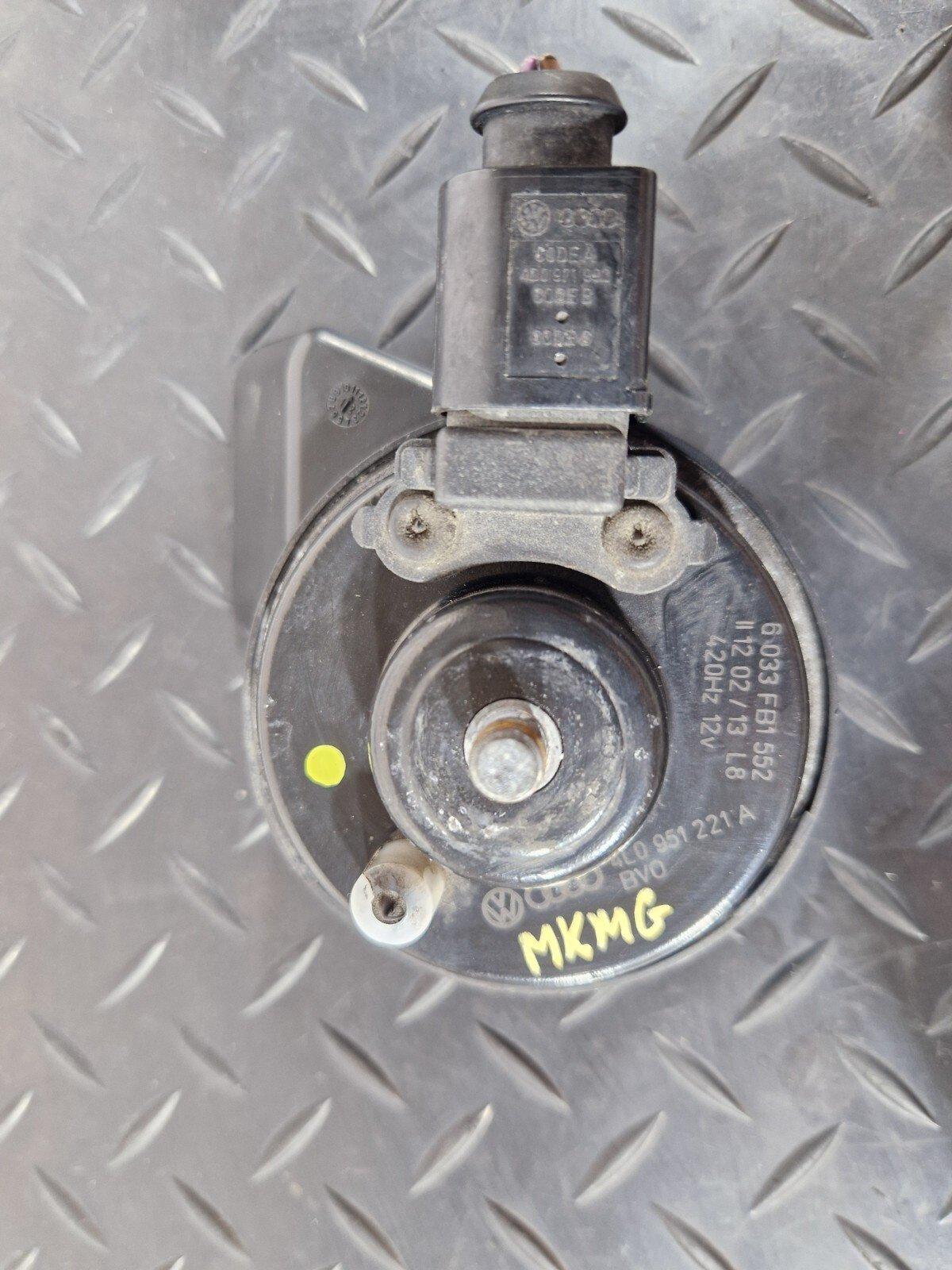 10-15 AUDI Q7 4L LOW TONE HORN SIREN SIGNAL 4L0951221A