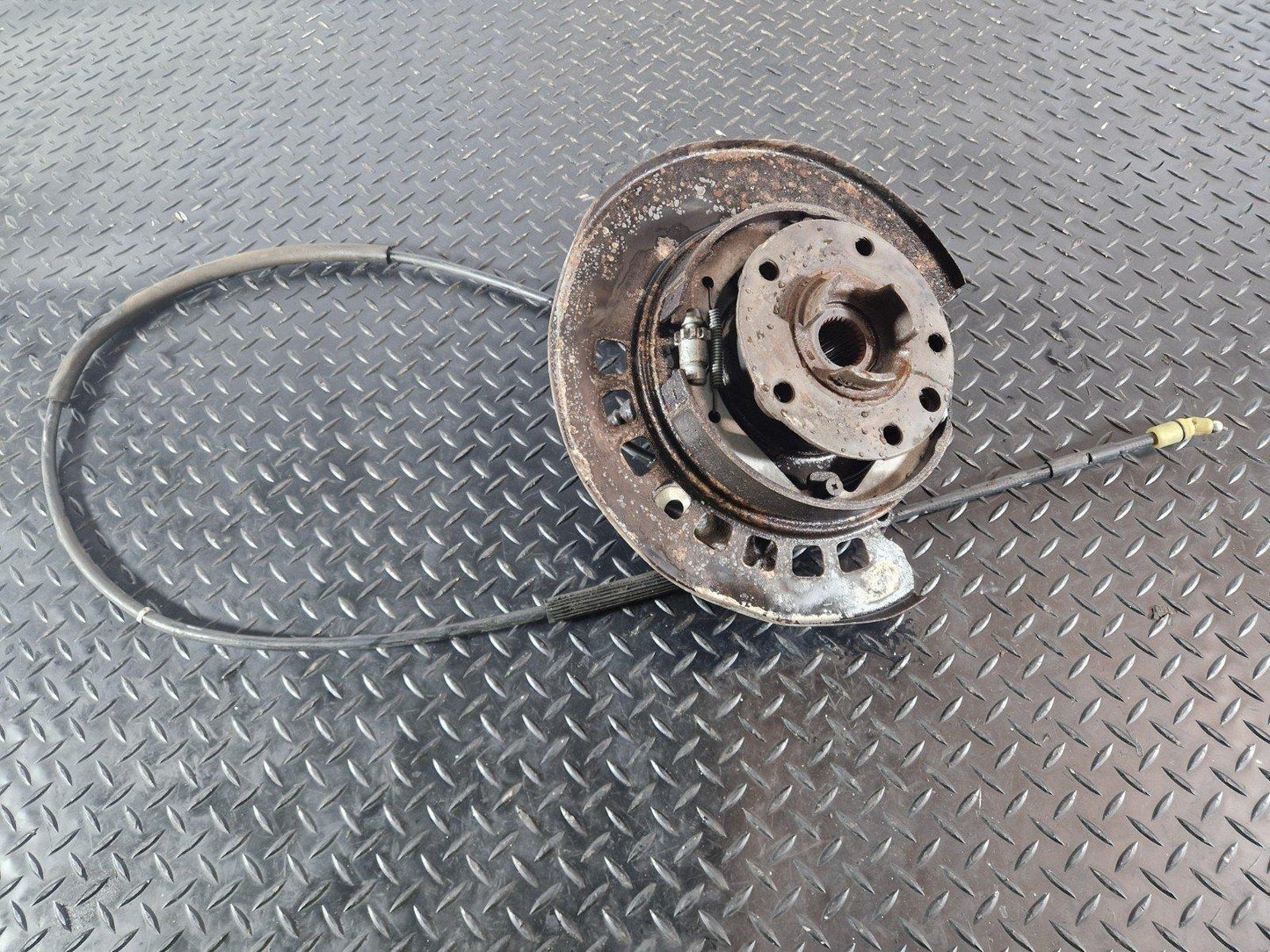10-15 AUDI Q7 4L GENUINE REAR LEFT N/S WHEEL HUB CARRIER KNUCKLE 7L8505435A