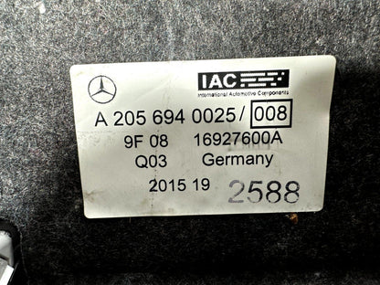 14-21 MERCEDES BENZ C300 W205 SALOON BOOTLID TAILGATE COVER TRIM A2056940025