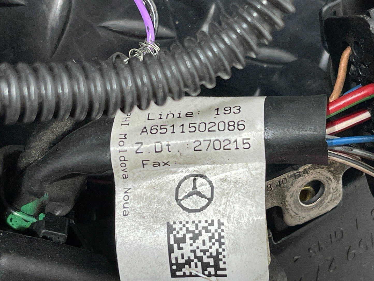MERCEDES C300h C-CLASS W205 ENGINE WIRING LOOM HARNESS A6511508656 A6511592525