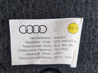 10-15 AUDI Q7 4L GENUINE OEM REAR LEFT SIDE DOOR CARD PANEL TRIM 4L0867305