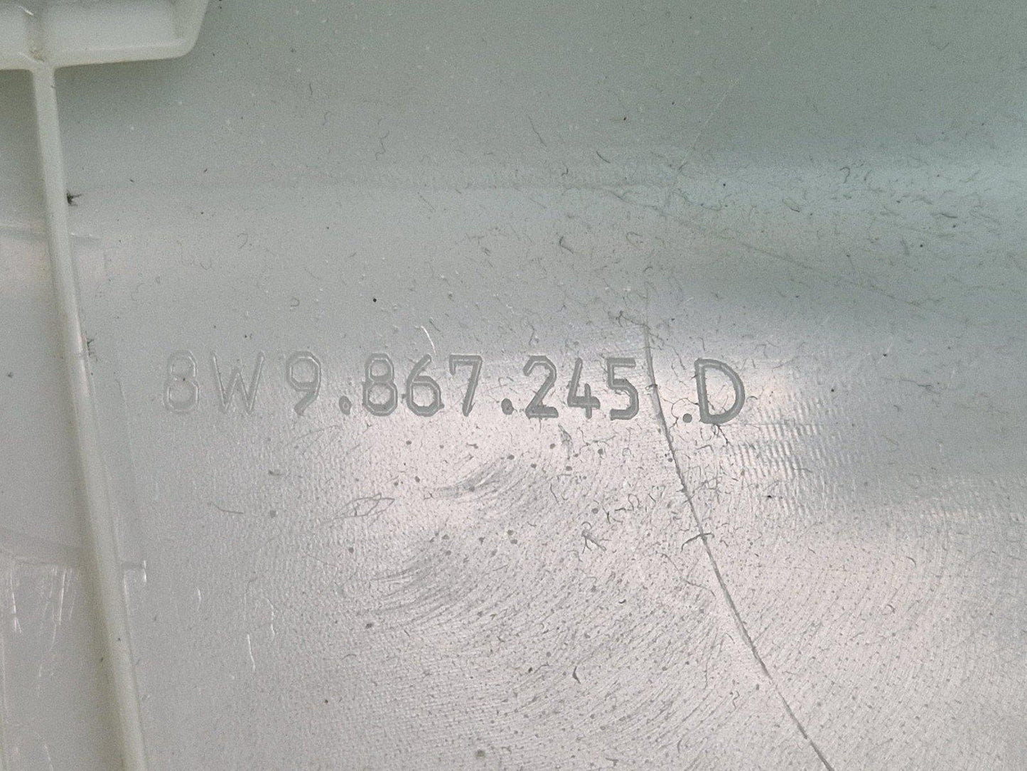 16-19 AUDI A4 B9 SPORT GENUINE OEM REAR LEFT SIDE D PILLAR GREY TRIM 8W9867245D