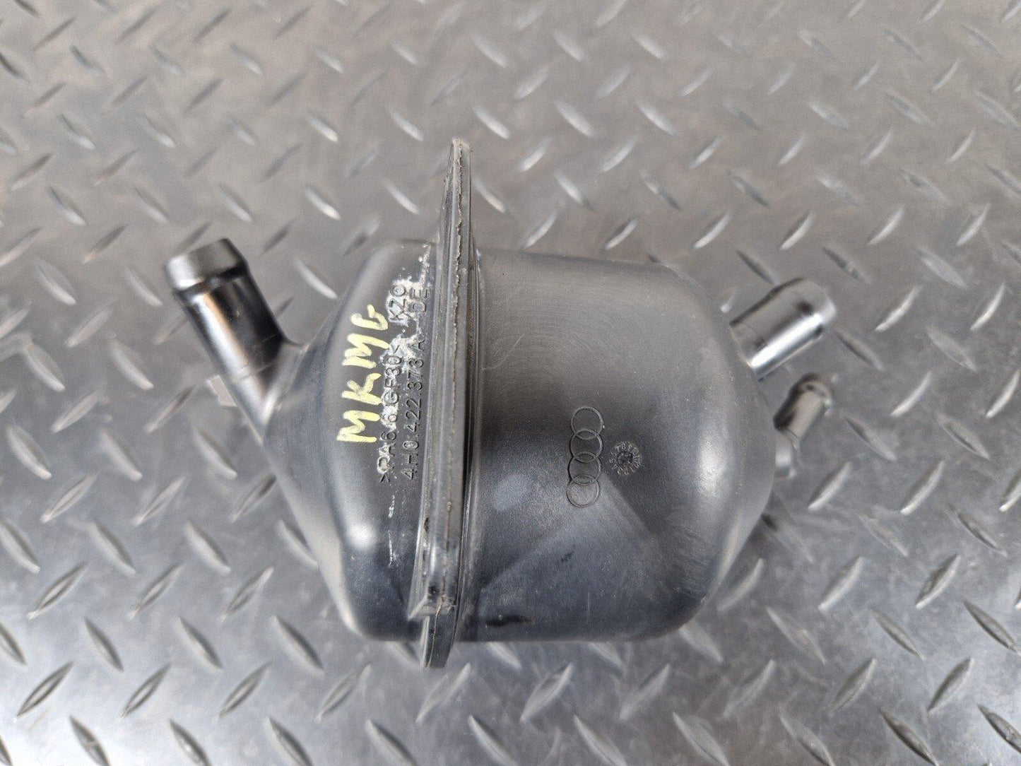 10-17 AUDI A8 4H POWER STEERING PUMP LOWER OIL TANK RESERVOIR 4H0422373A