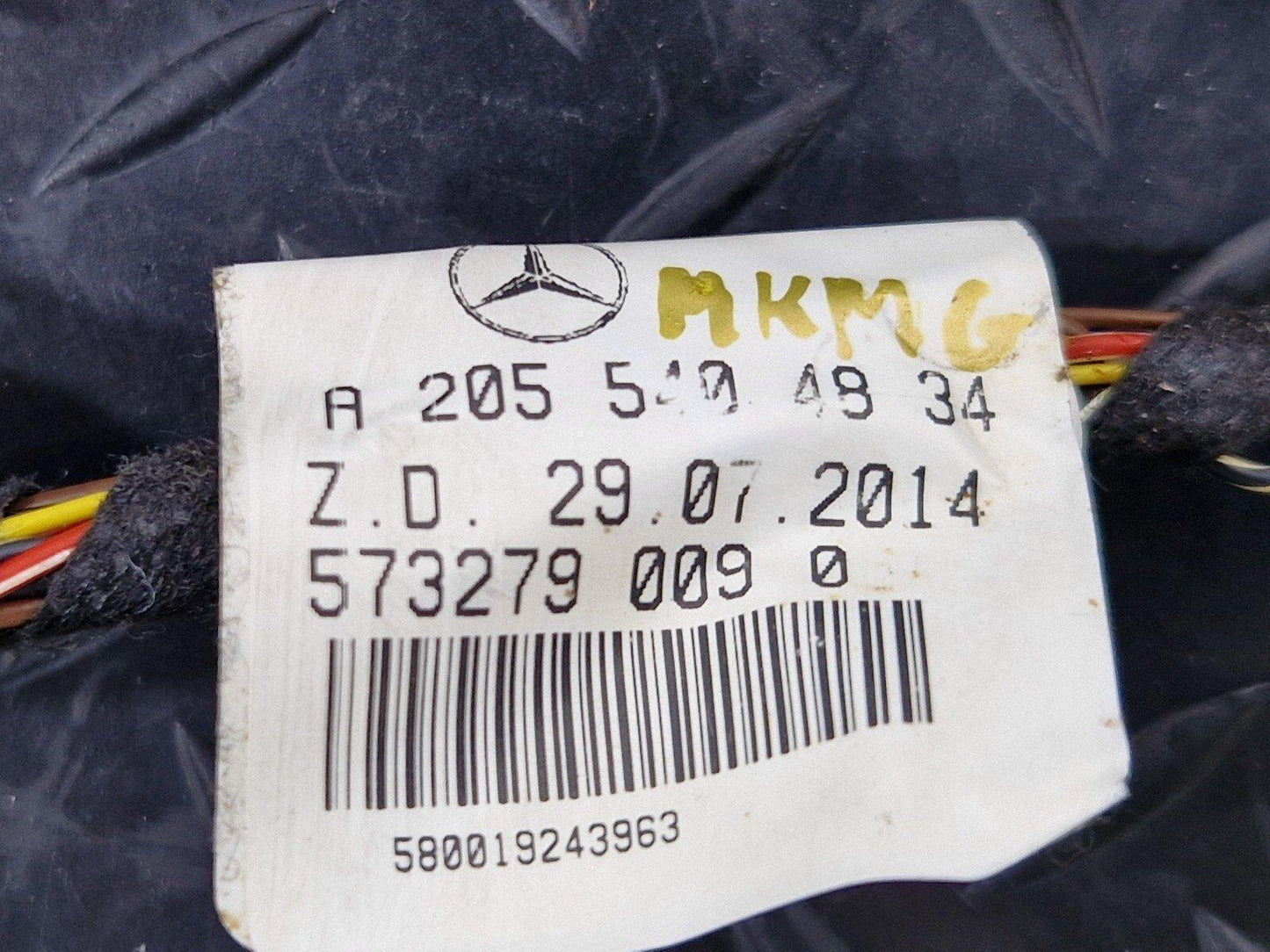 14-21 MERCEDES-BENZ C250D W205 OEM TOUCH PAD CONTROLLER WIRING LOOM A2055404834