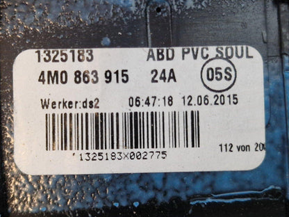 16-20 AUDI Q7 4M GENUINE CENTER CONSOLE ARMREST STORAGE LID COVER TRIM 4M0863915