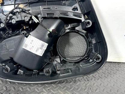 16-19 AUDI A4 B9 AVANT/ESTATE GENUINE REAR DRIVER SIDE LEATHER DOOR CARD BLACK
