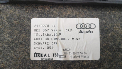 GENUINE AUDI A4 B8 SALOON BOOT LID INNER COVER PANEL 8K5867975A