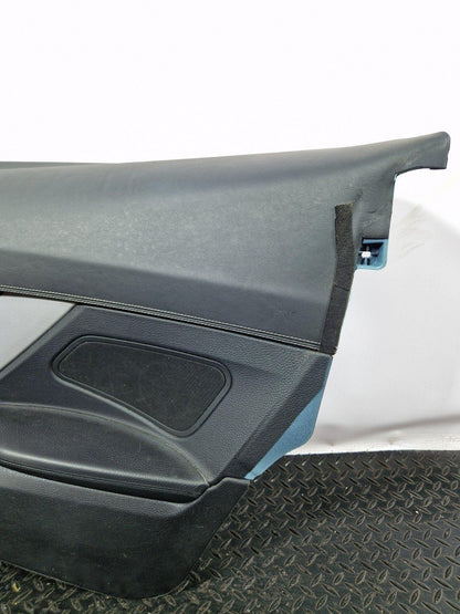 11-18 BMW 6 SERIES F13 COUPE REAR RIGHT O/S/R BLACK LEATHER DOOR CARD PANEL