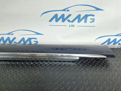 10-17 AUDI A8 4H RIGHT O/S LOWER SILL SKIRT COVER TRIM IN BLUE 4H0853860D