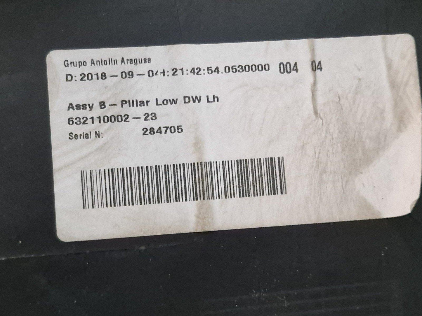 2016 MERCEDES BENZ VITO FURGON W447 GENUINE LEFT SIDE B PILLAR TRIM A4476906325