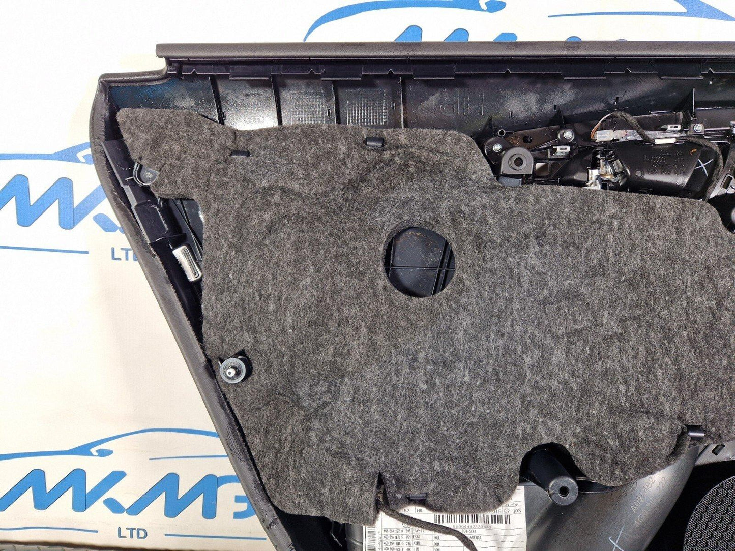 12-18 AUDI A6 C7 REAR RIGHT SIDE DOOR PANEL CARD 4G0867306A 4G0867222A
