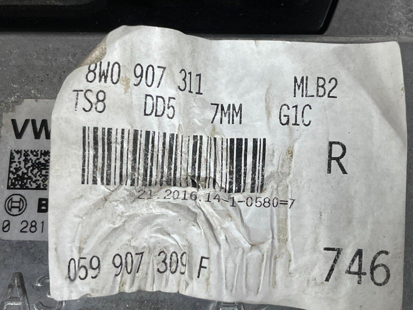 16-19 AUDI A4 B9 ESTATE GENUINE ENGINE CONTROL UNIT ECU 059907309F 8W0907311