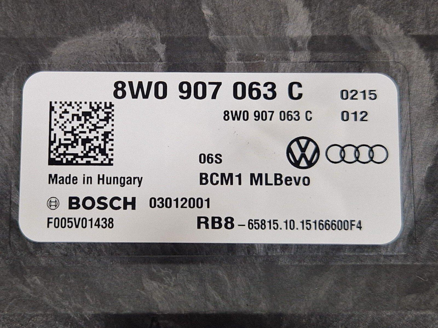 16-19 AUDI A4 B9 COMFORT CONVENIENCE CONTROL MODULE UNIT 8W0907063C